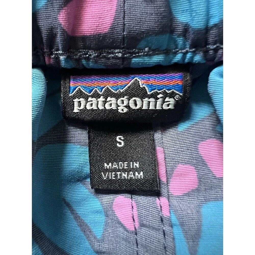Patagonia Barely Baggies Shorts Womens Blue Floral Not Lined Size Small